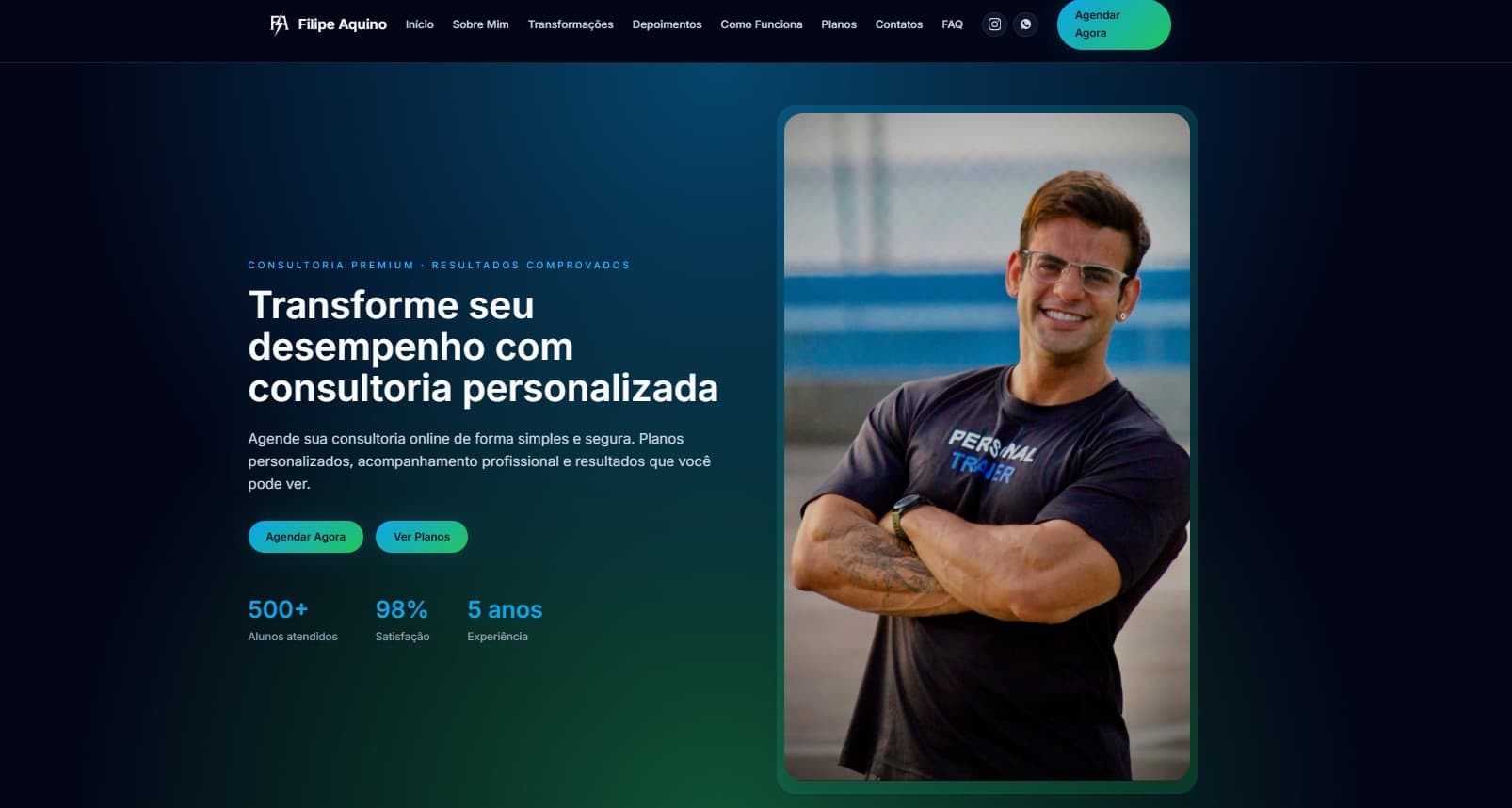 Landing page premium (Filipe Aquino)